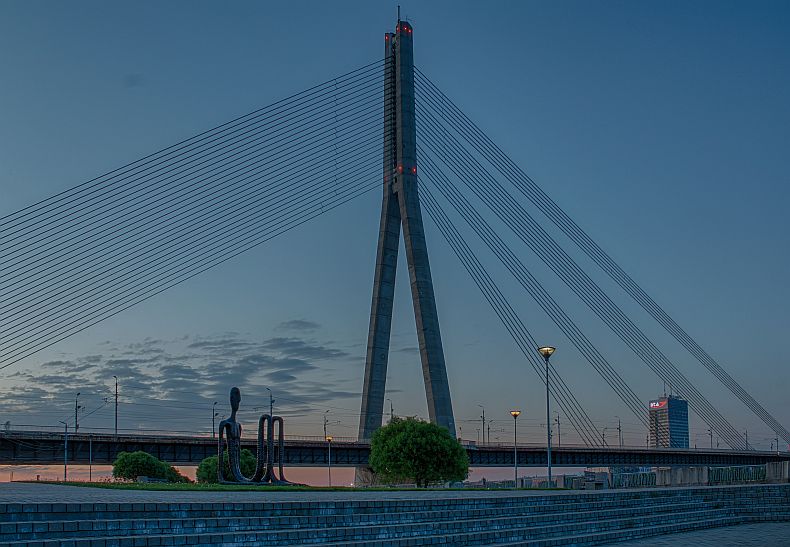 Vansu bridge in Riga