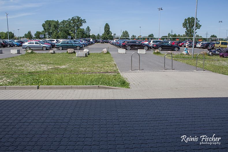 Parking lot near Berlin airport