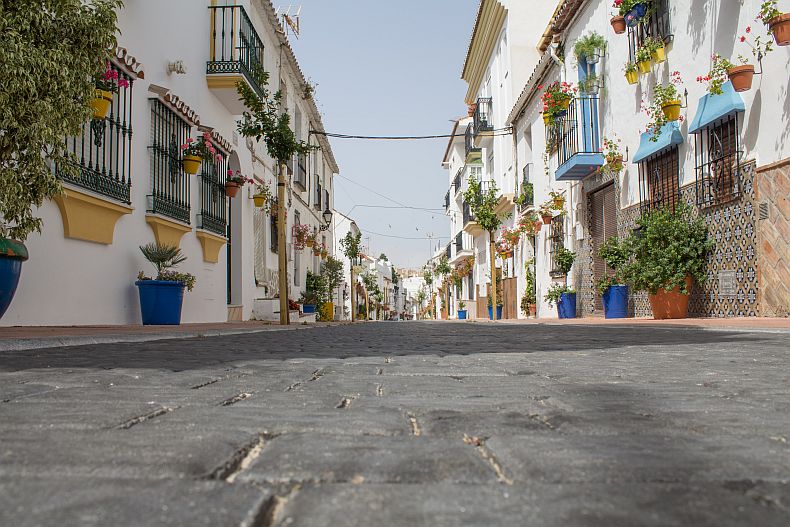 Cobbler streets and flowers