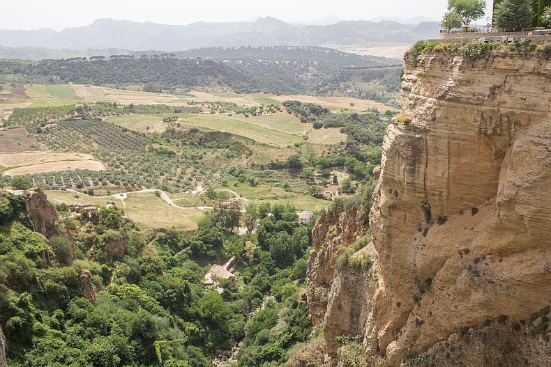 View from Puente Nuove bridge in Ronda