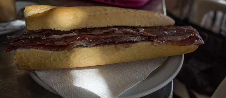 Iberian ham sandwich