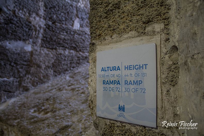 Climbing up the ramp