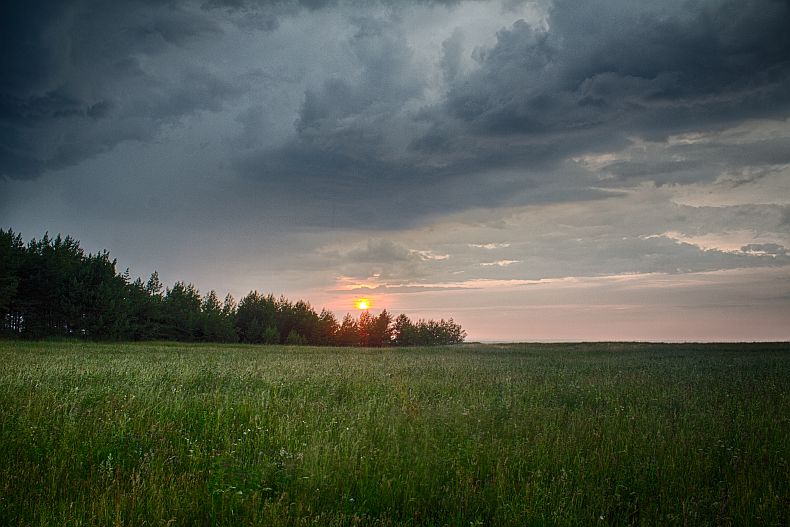 Sunset photography near Jūrkalne seashore