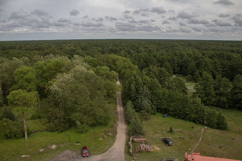 View toward deep forests of Courland
