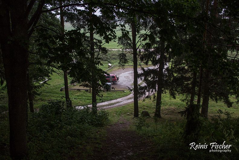 Parking lot near Alkakalnis