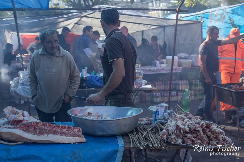 mcvadi at Tbilisoba's farmers market