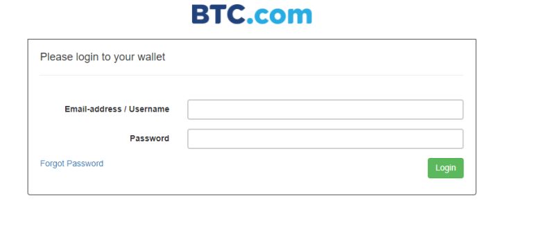 login to btc.com wallet