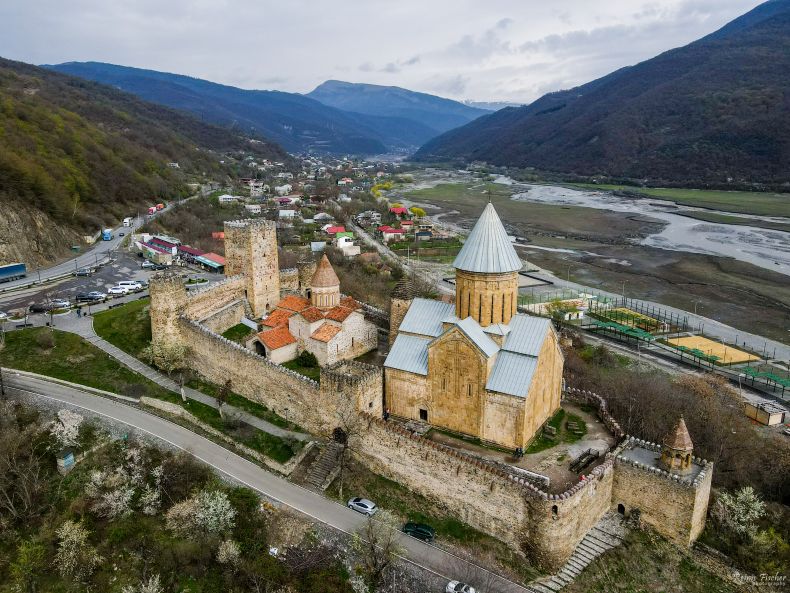 Ananuri castle complex in Georgia