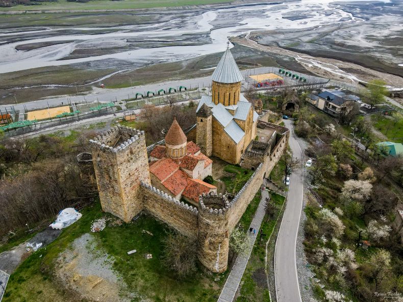 Ananuri castle complex in Georgia
