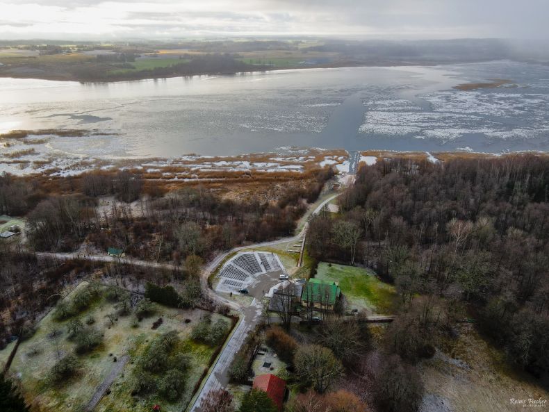 Open air stage near Vilgāle lake