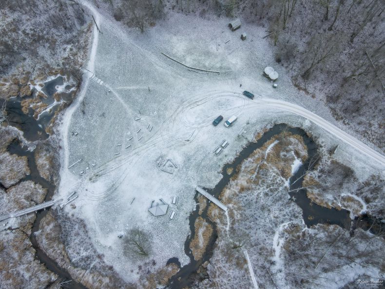 Devil's Dam from a drone flight
