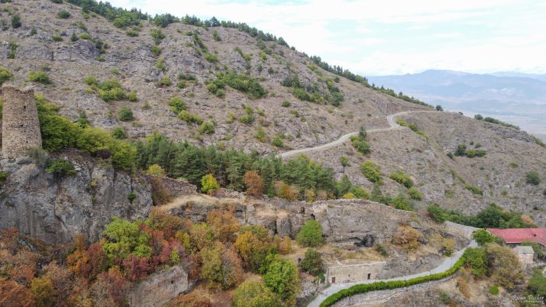 Newly built road connecting Akhatsikhe to Sapara monastery