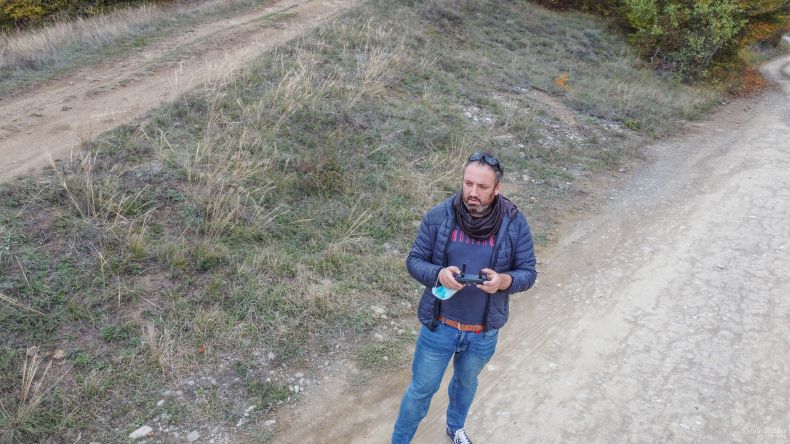 Author of this blog captured in action