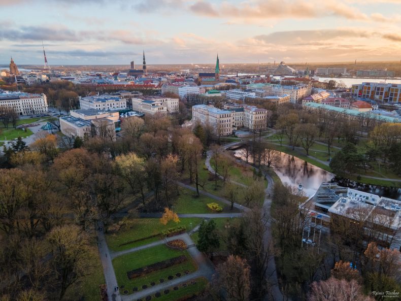 Kronvalda park in Riga