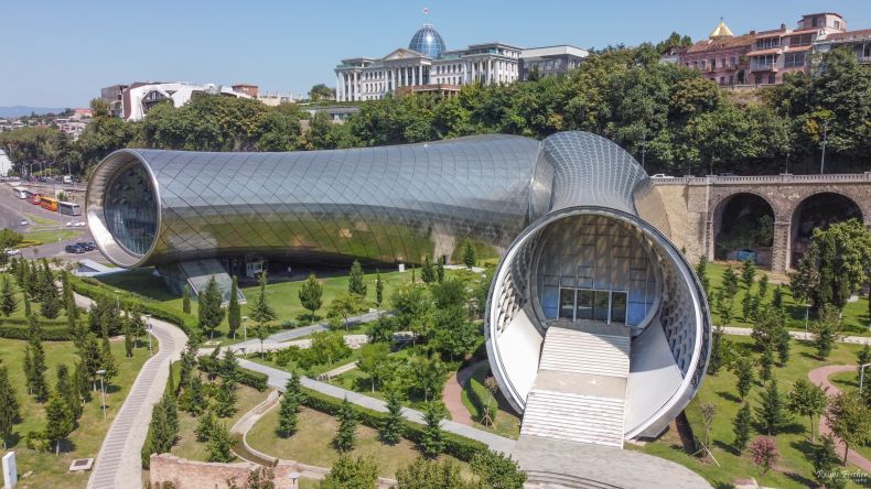 Rike park concert hall in Tbilisi