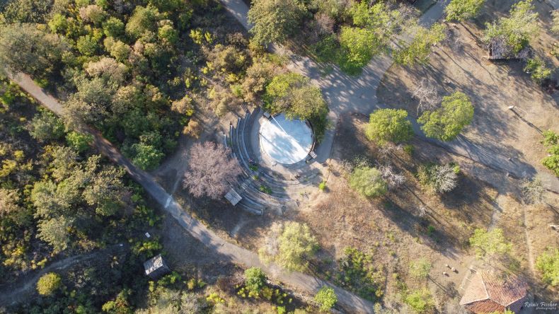 Small open air stage at the museum