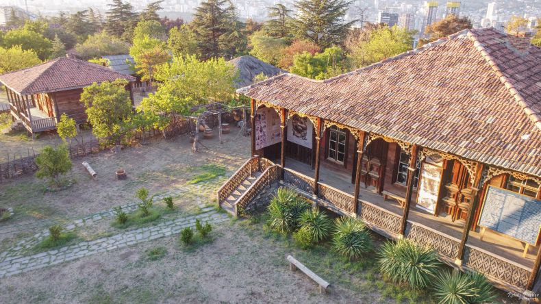 Dwelling houses at Open air museum in Tbilisi