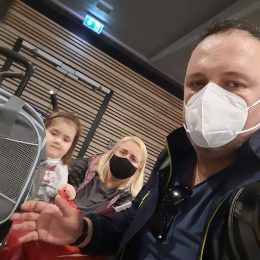 Waiting to depart from Riga airport 