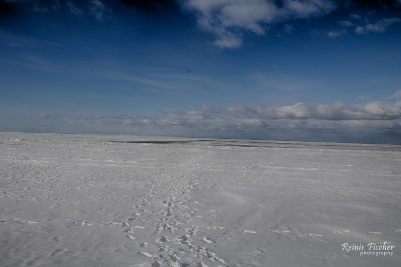 Frozen Baltic sea