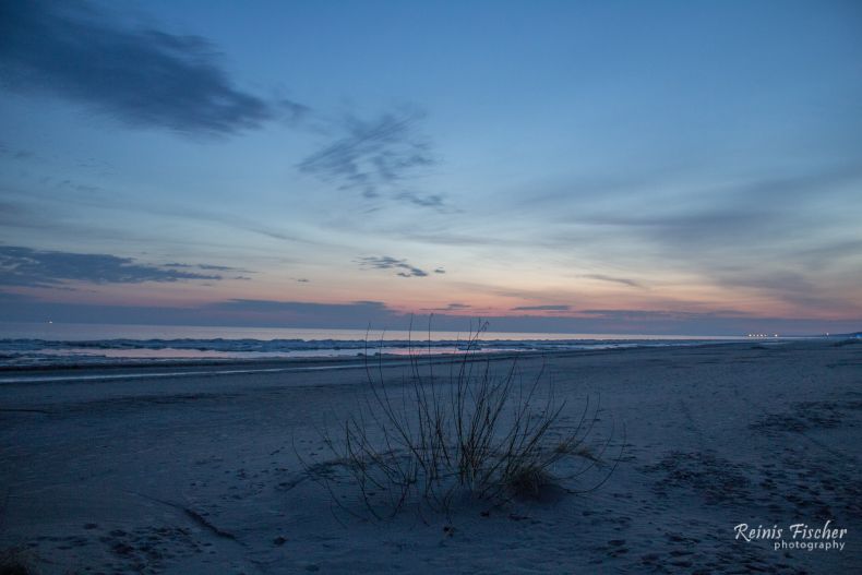 Jūrmala beach before sunrise