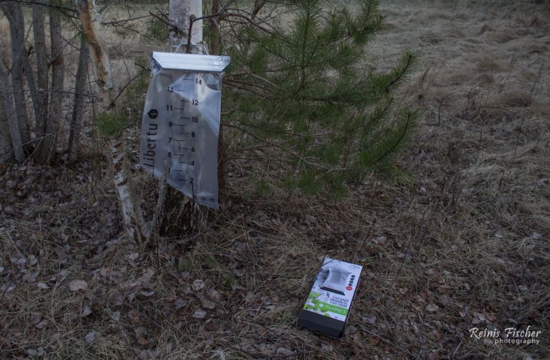 Plastic bag for collecting birch sap