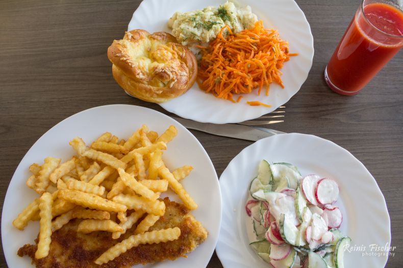 Meal at bistro Dukāts