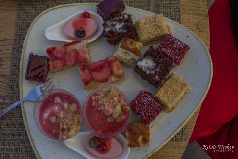 Sweets at Laivas restaurant