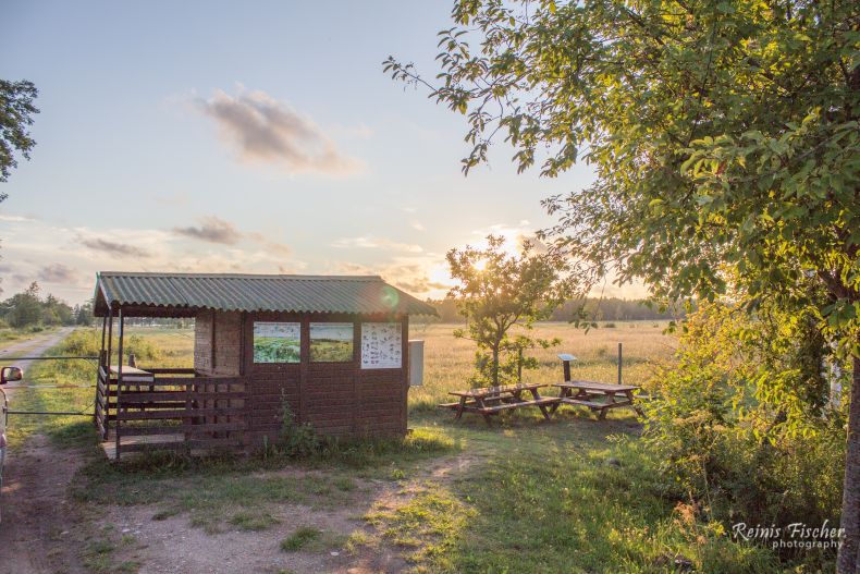 Sunset photography at Pape Nature reserve