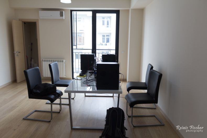 Working space in the new Tbilisi office