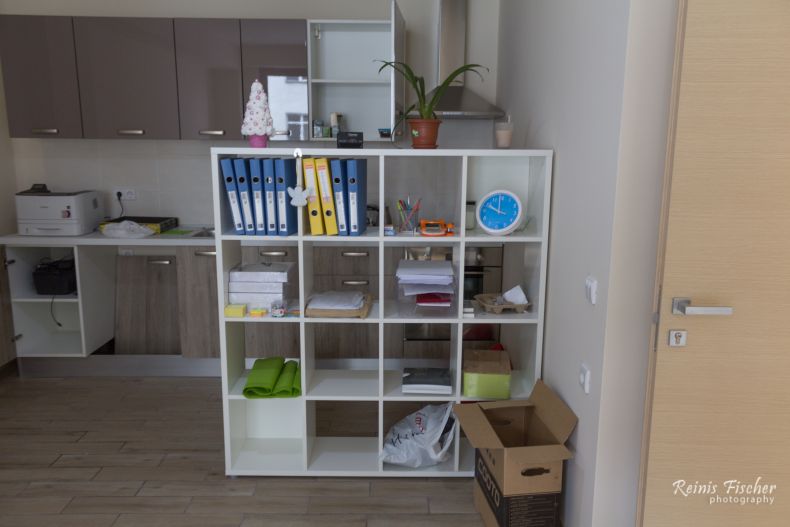 Interior at the new office