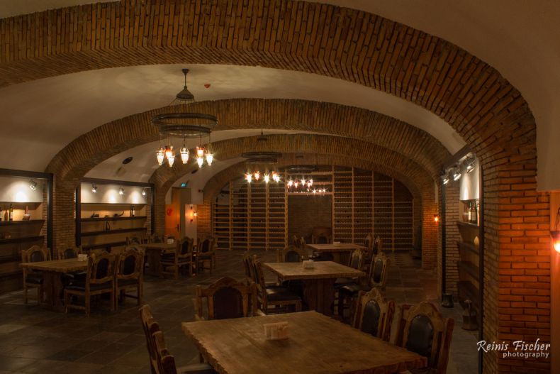 Breakfast in basement