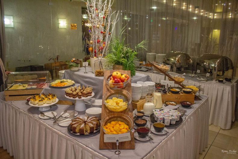 Buffet breakfast at Baltvilla hotel