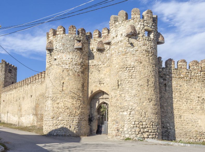 Corner towers at Ninotsminda Cathedral