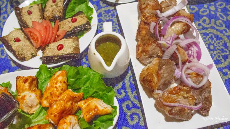 Meal at Restaurant Natakhtaris Veli