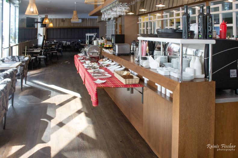 Buffet breakfast at Villa St Maria in Jūrmala