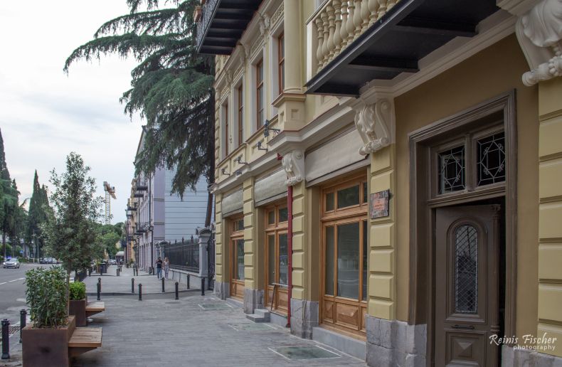 Renovated buildings near Oberlaini square