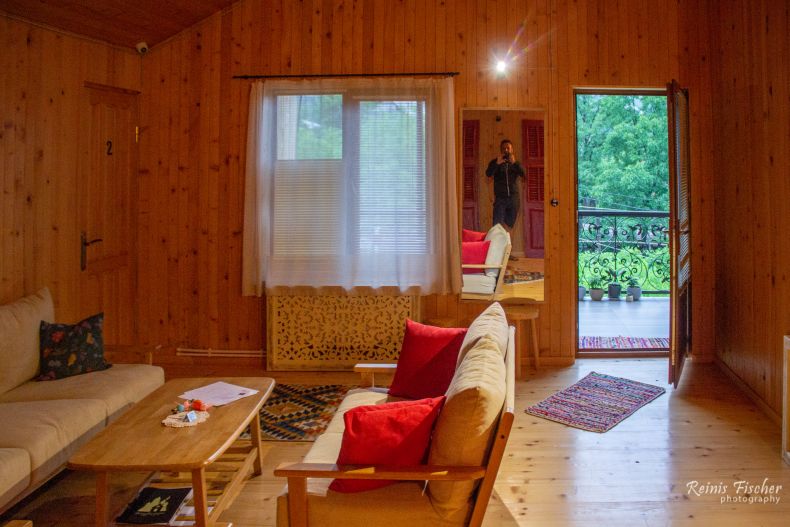 Living room at guest house Rivendell