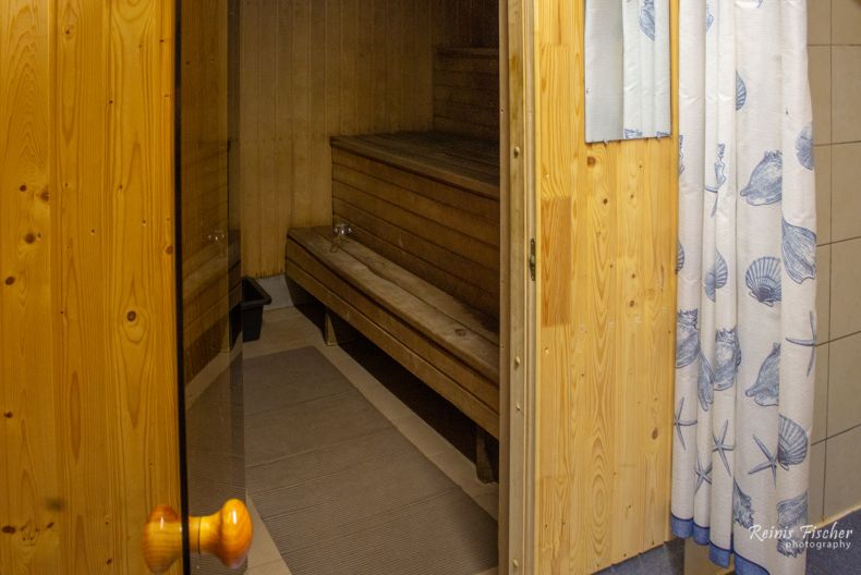 Traditional Latvian sauna at guesthouse Kuncīši