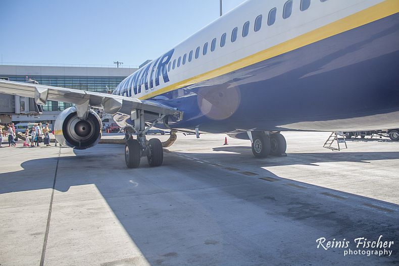 Ryanair flight from Malaga to Oslo