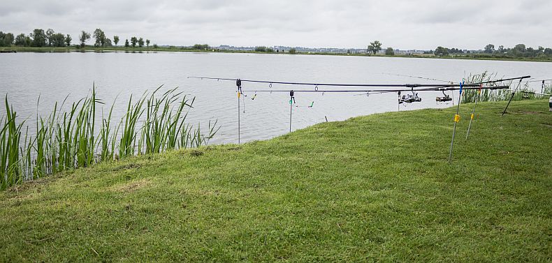 Fishing lakes at Karpyne complex in Lithuania