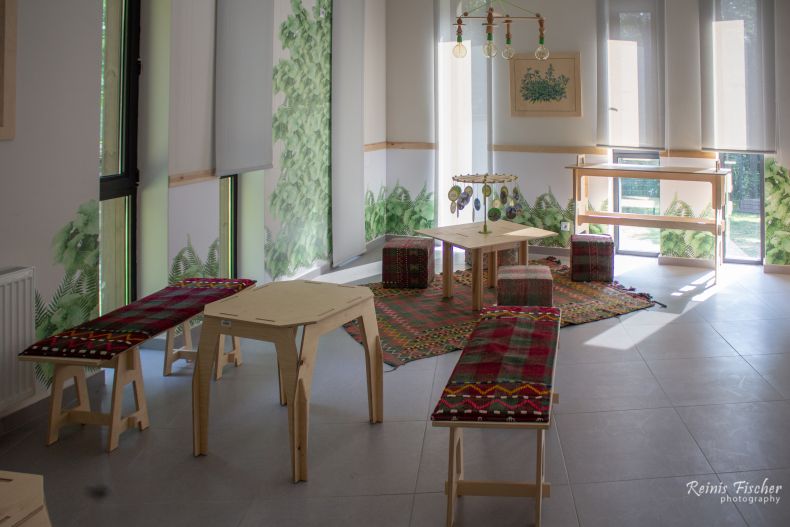 Children playroom inside the visitors center of Algeti National Parl