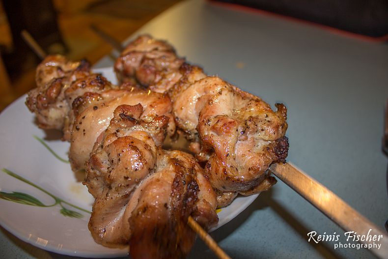 Food we prepared on site