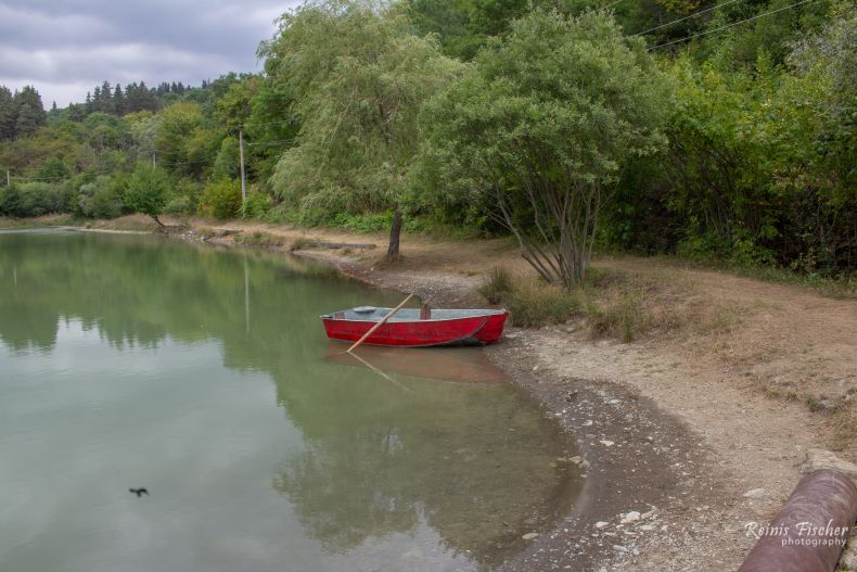 Boat for rent at Buratino lake