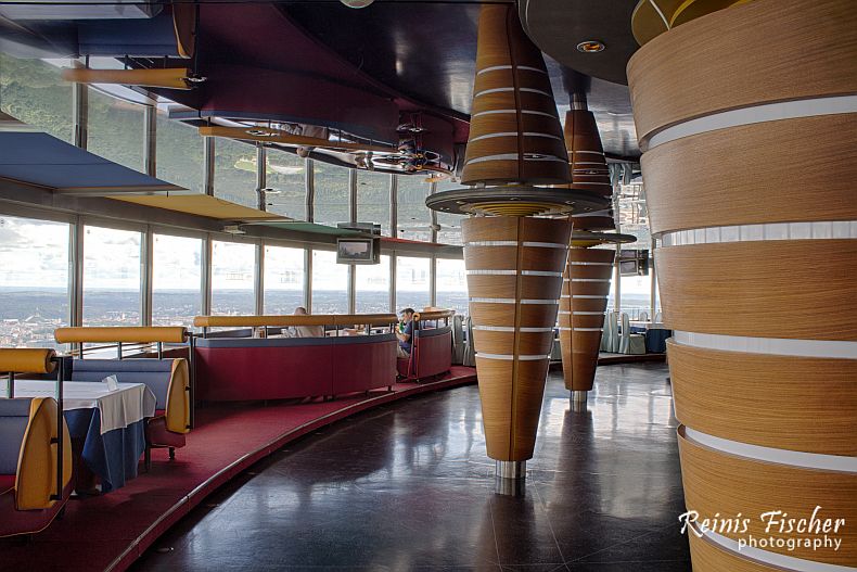 Observation platform and cafe at Vilnius TV tower