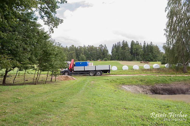 Construction materials arrives