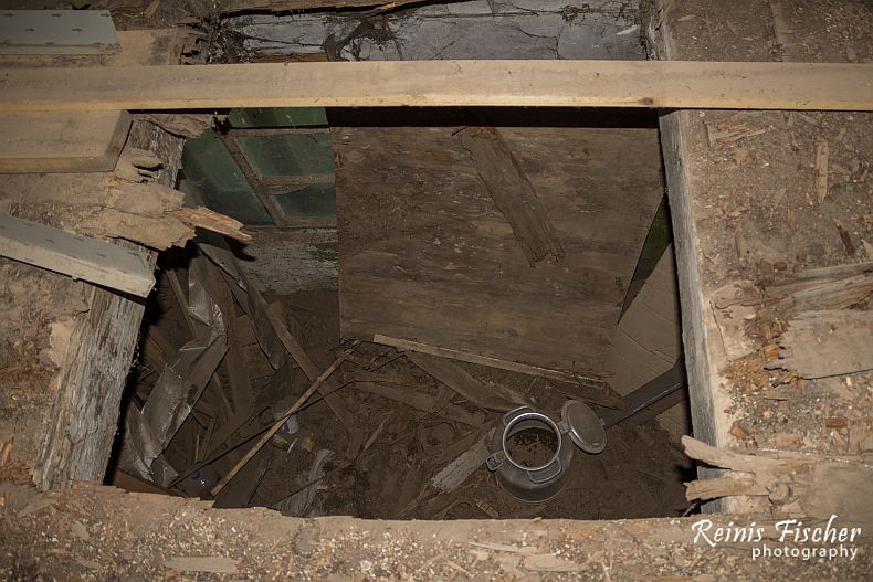 Ceiling through which I fell out