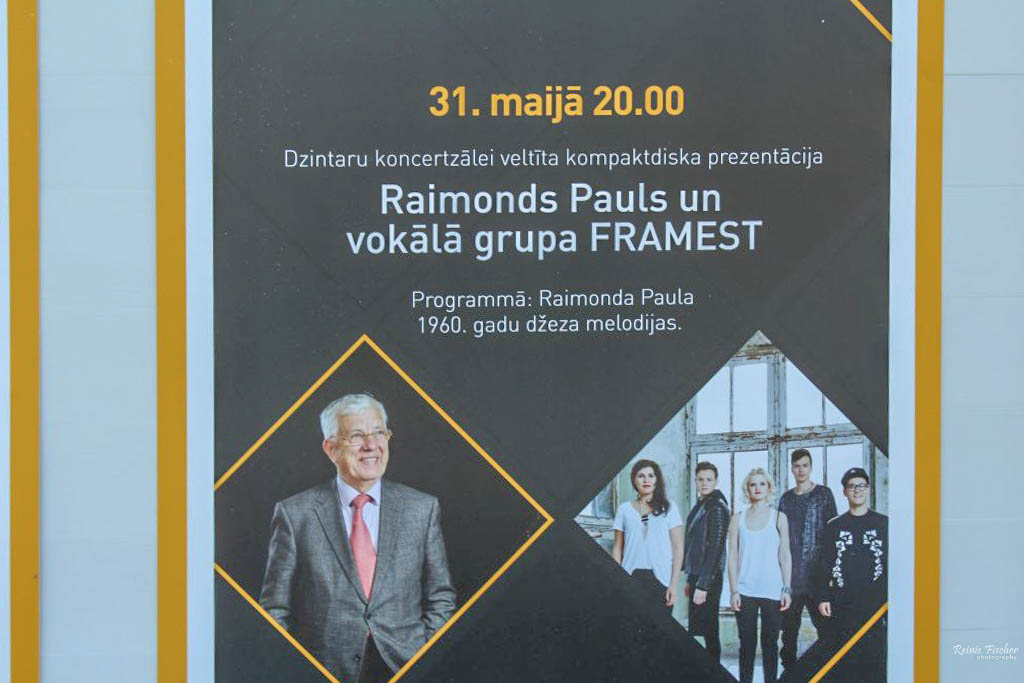 Poster at Dzintari Concert Hall
