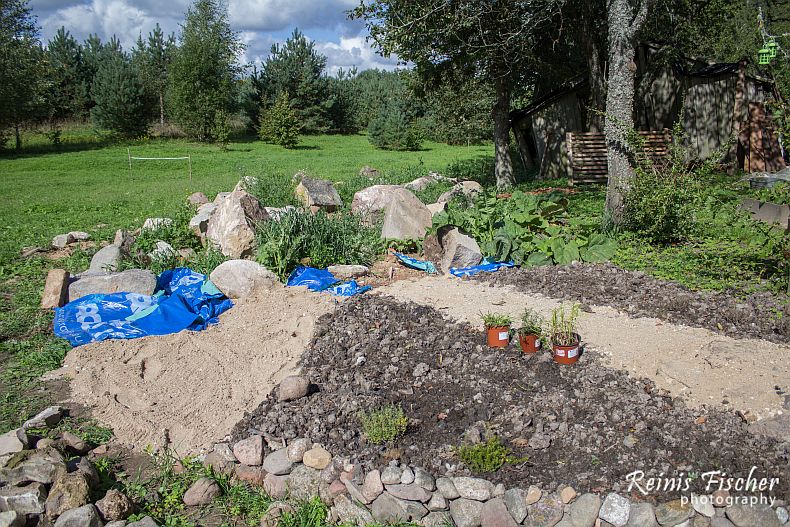 Extending rock garden