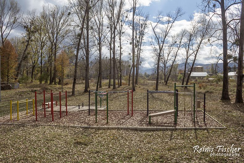 Children's playground and wind brooms