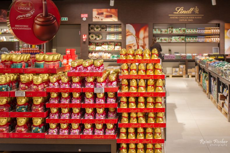 Lindt factory shop in Induno Oluno